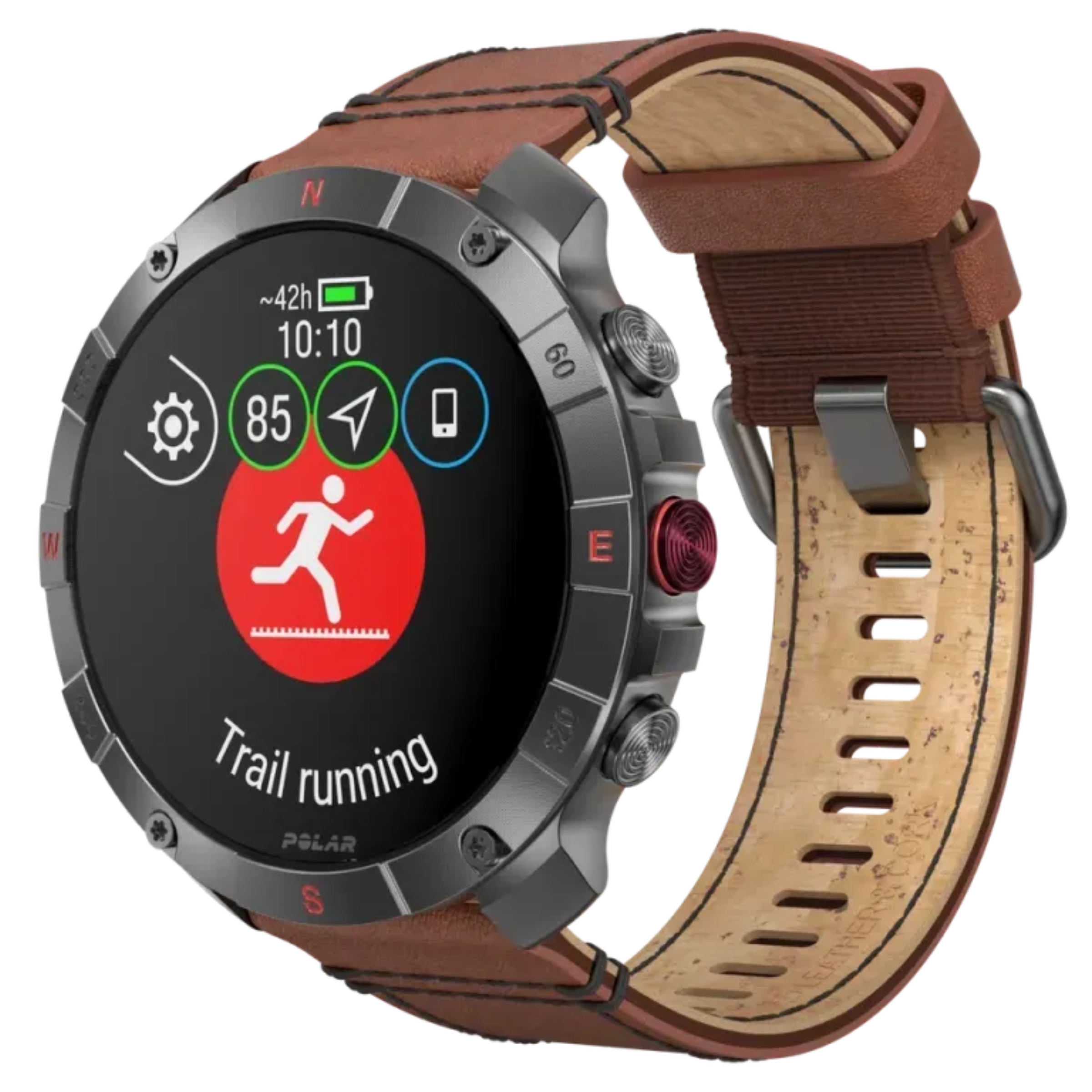 Smartwatch Polar Grit X2 Pro Titan - marron - 