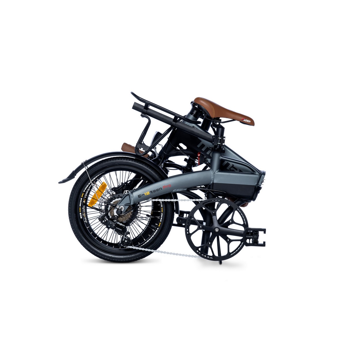 Bicicleta Electrica Plegable, Moma Bikes E18teen, Aluminio. Shimano 7v. Bat. Ion Litio 36v 9ah