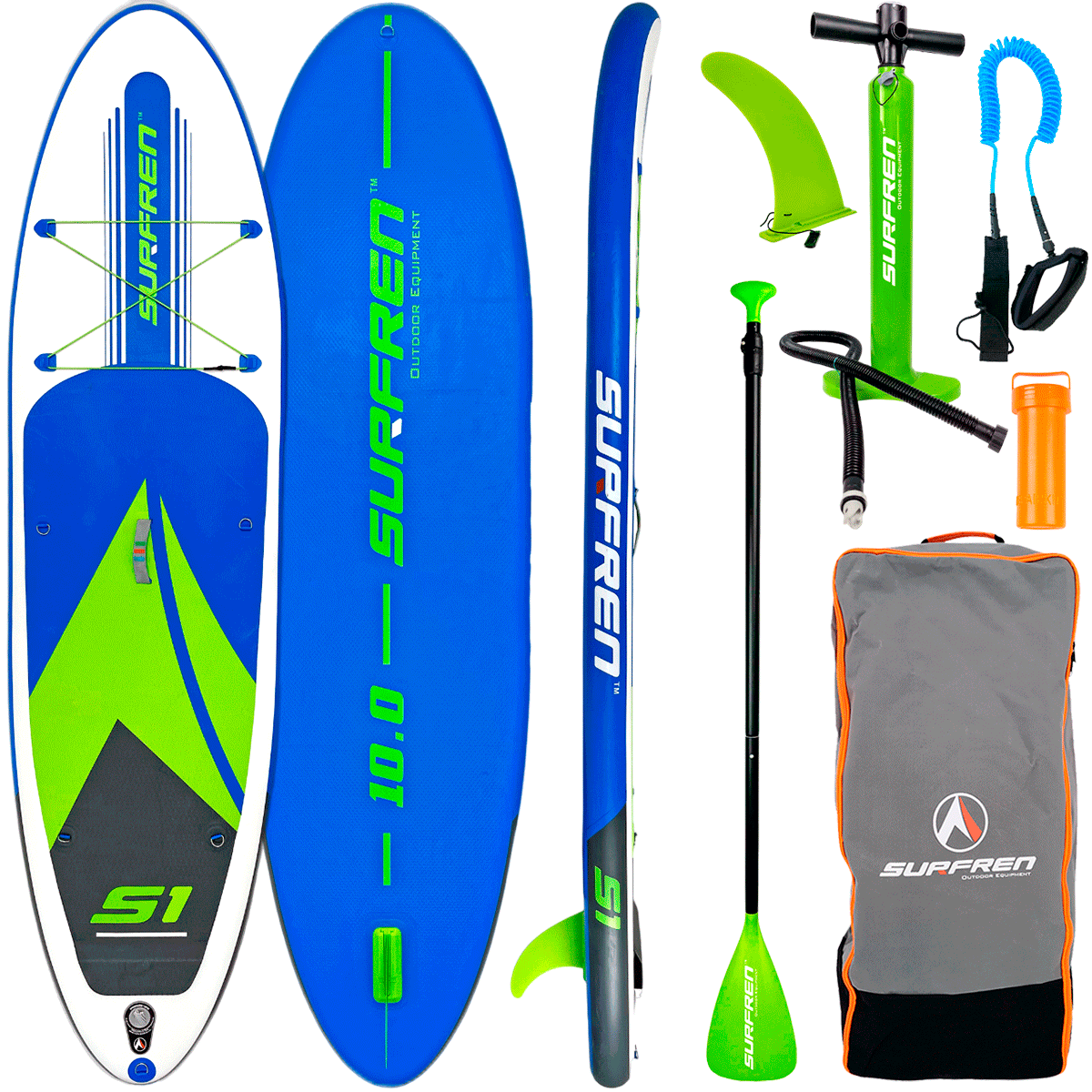 Tabla Paddle Surf Hinchable Surfren S1 10'0" - azul-verde - 