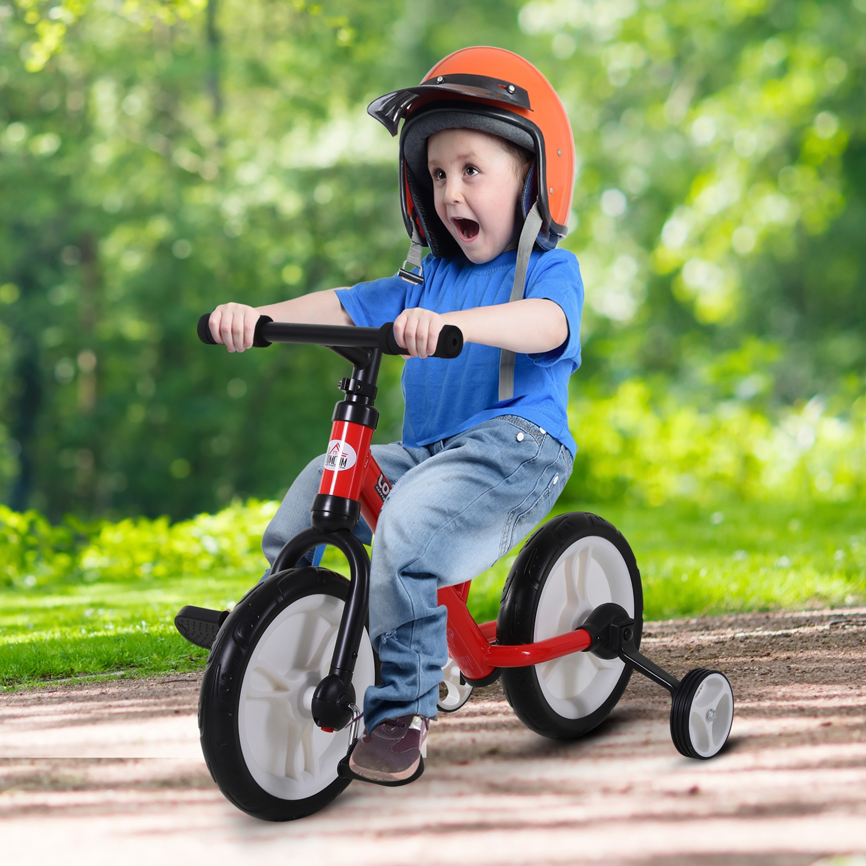 Homcom Bicicleta 2 En 1 De Equilibrio Con Pedales