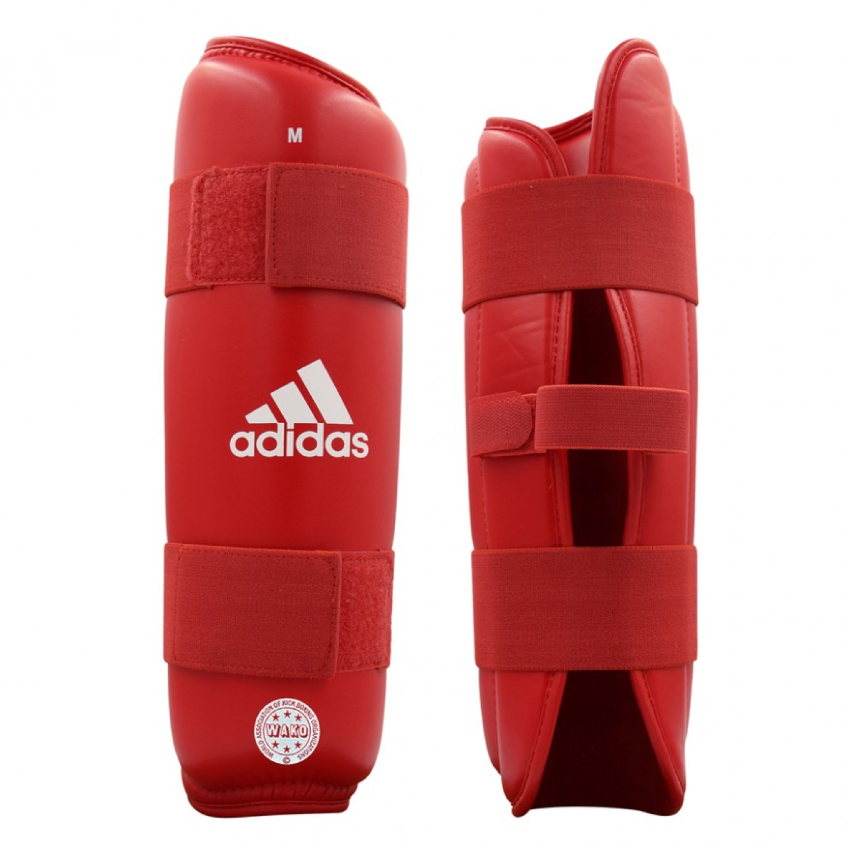 Espinilleras Kickboxing adidas Wako - rojo - 