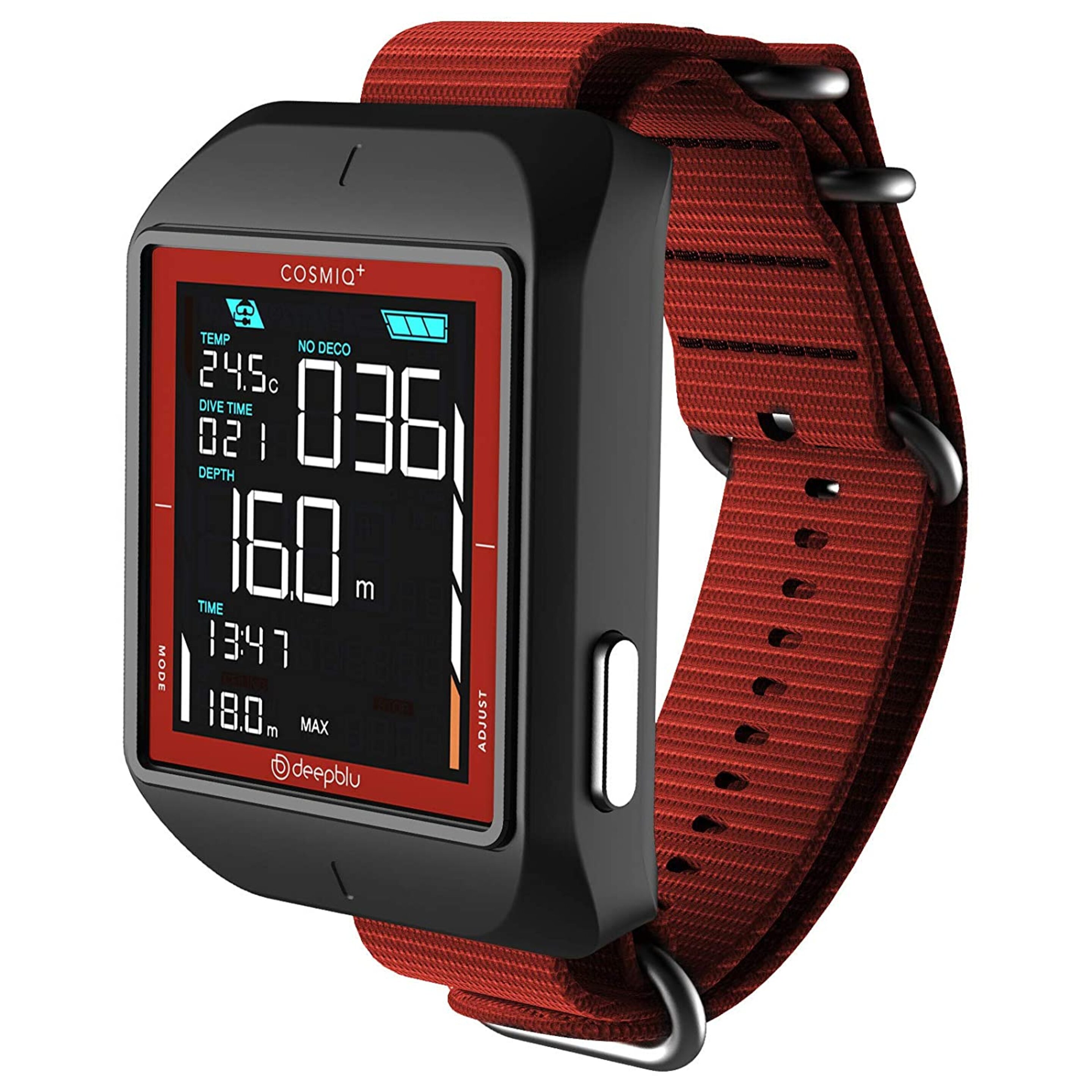 Smartwatch Buceo Deepblu Cosmiq - Rojo - Bluetooth, Freediving Scuba Watch  MKP