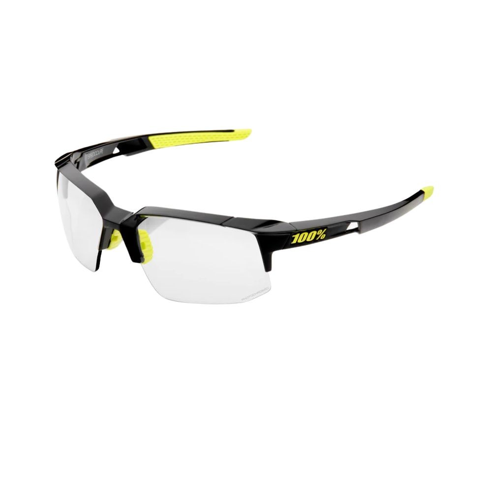 Speedcoupe Gloss Black Photochromic Glasses 100% Cycling | Sport Zone MKP