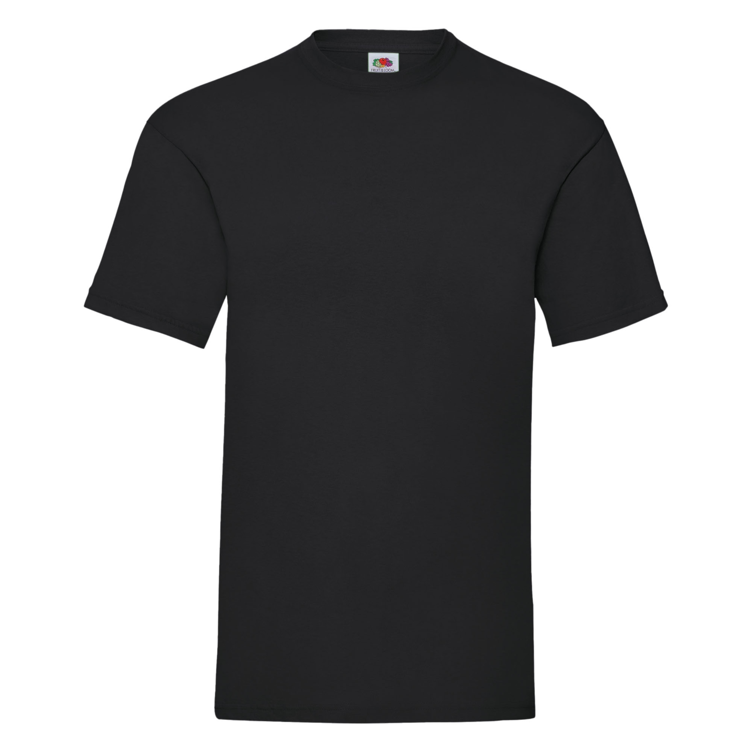 T-shirt Fruit Of The Loom Valueweight - negro - 
