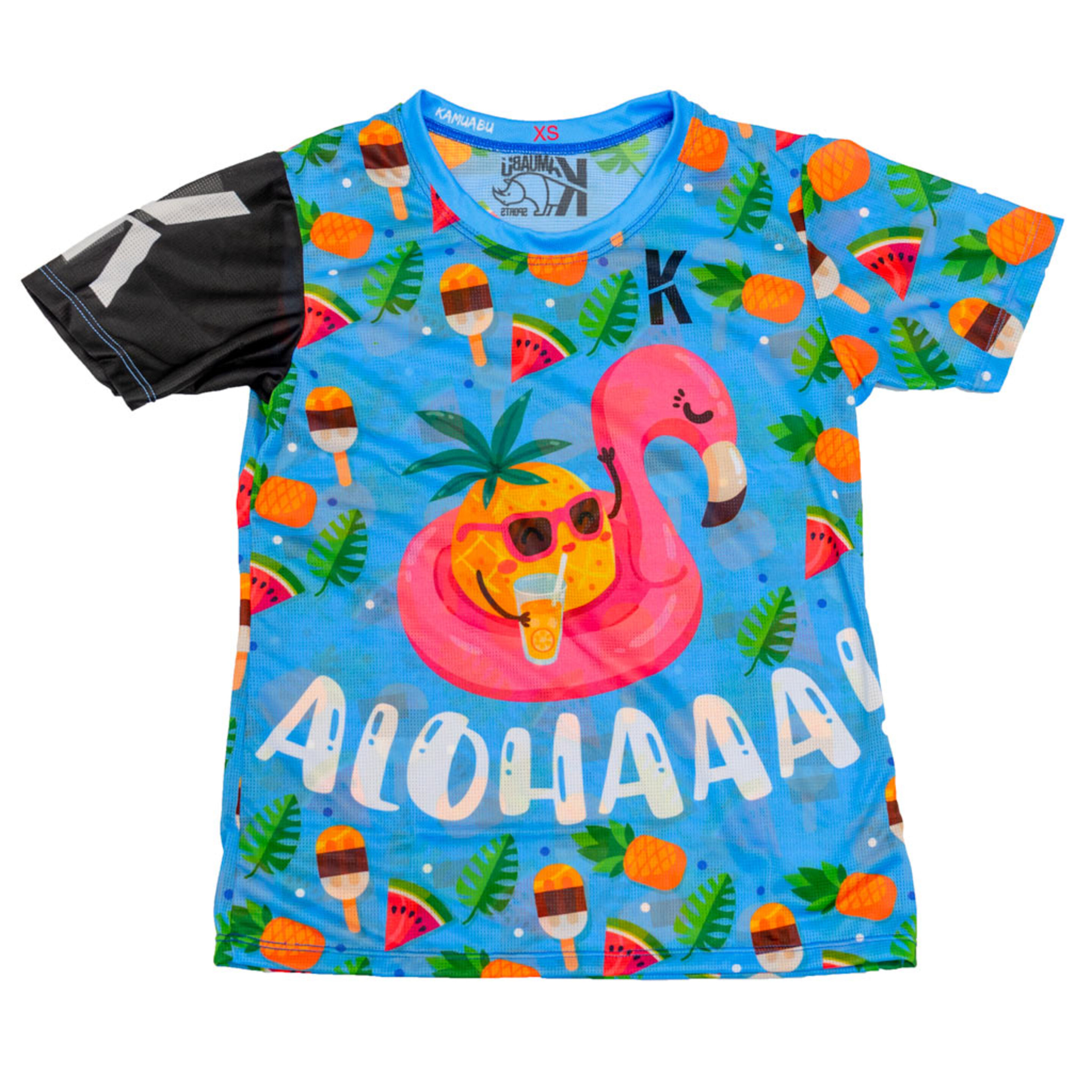 Camiseta Running Kamuabu Aloha Pienapple