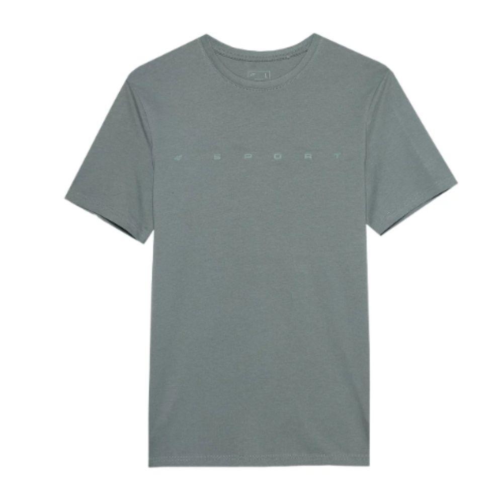 T-shirt De Homem Com Estampado De Algodão 4f Ttshm1283. Khaki
