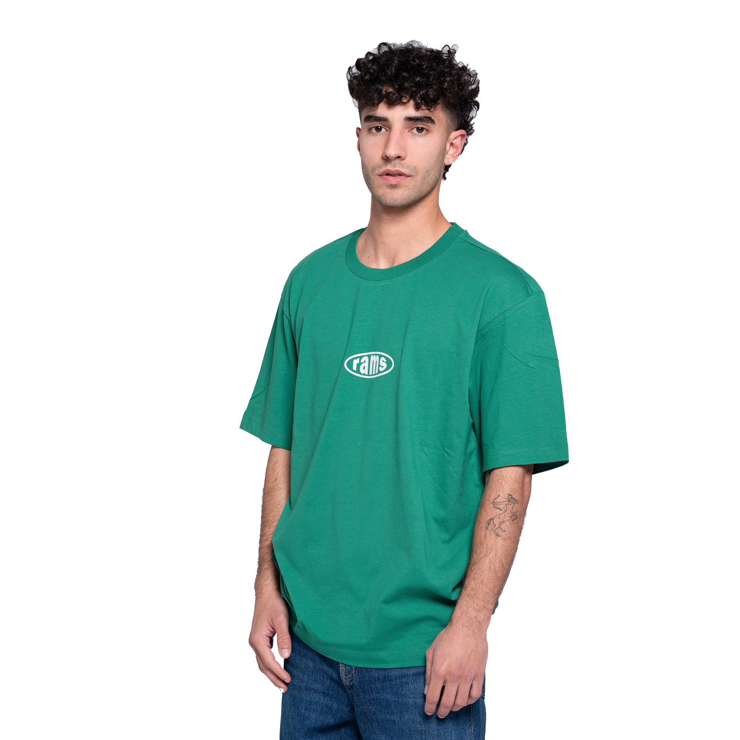 Camiseta Oversize Rams 23 Circular - verde - 