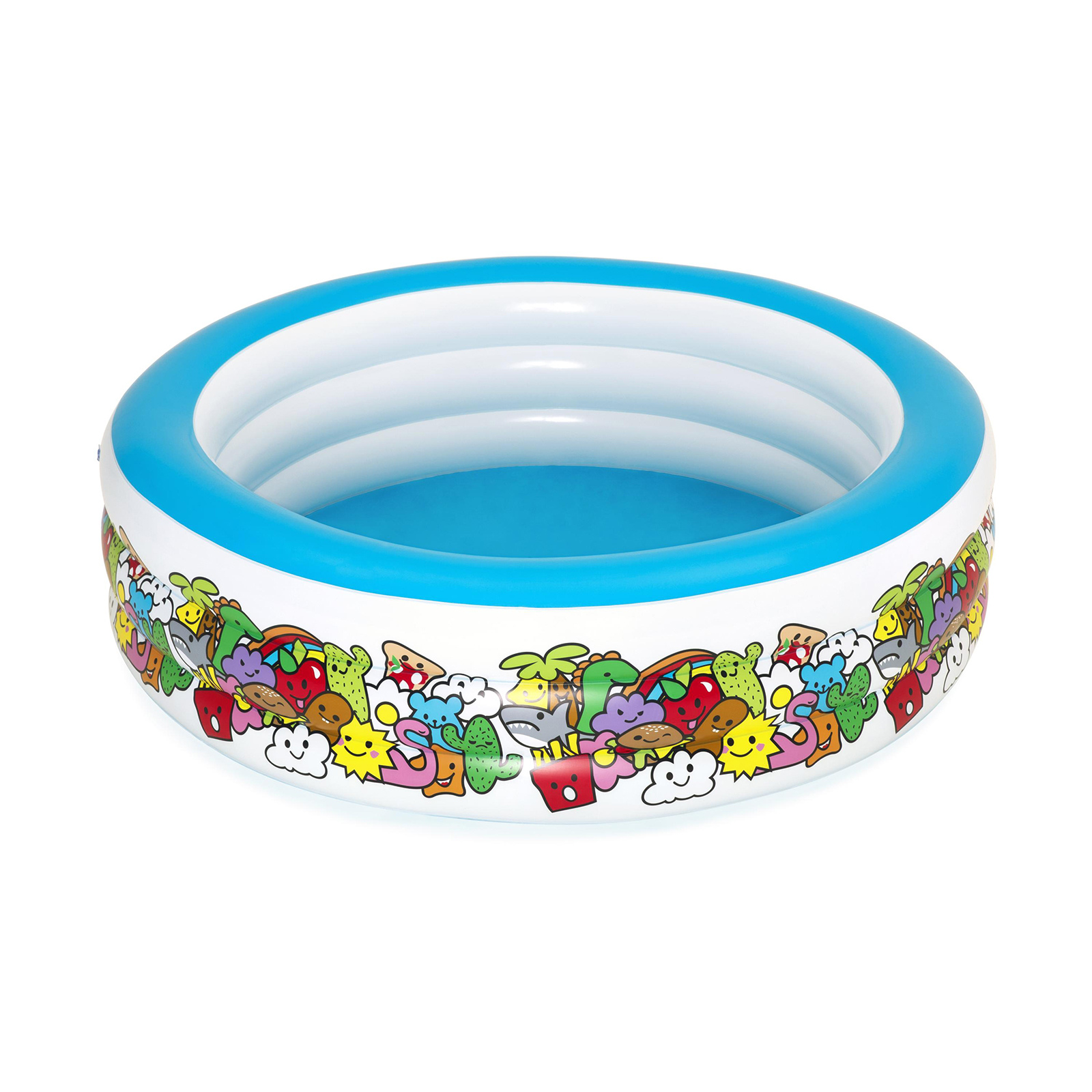 Piscina Hinchable Autoportante Infantil Bestway 193x53 Cm Diseño Animales De Colores Edad Mayores