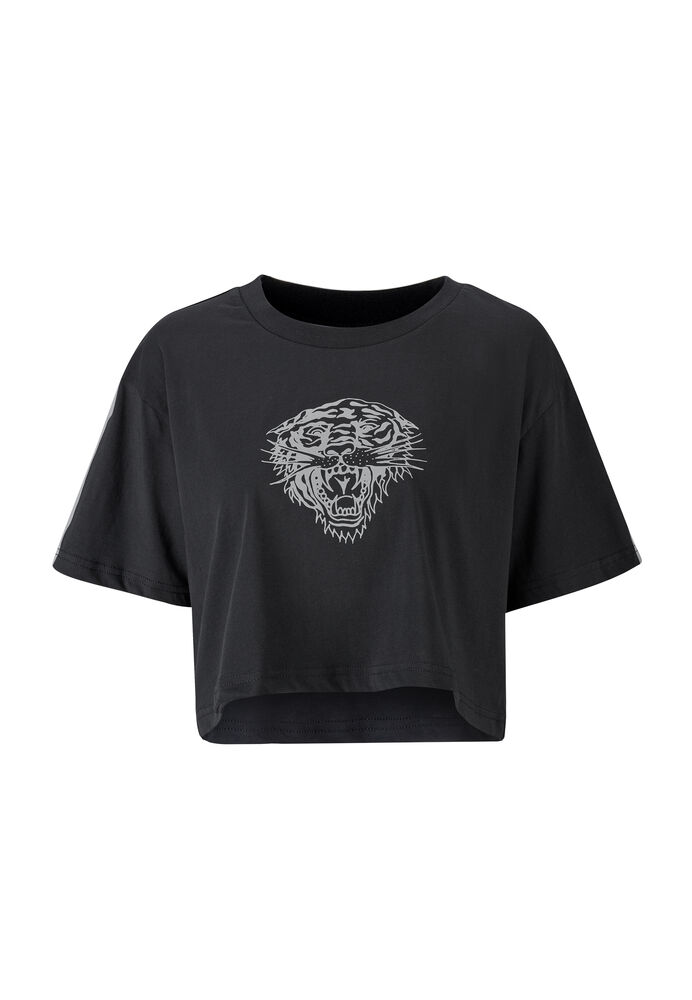 Top Ed Hardy Tiger Glow Crop Top