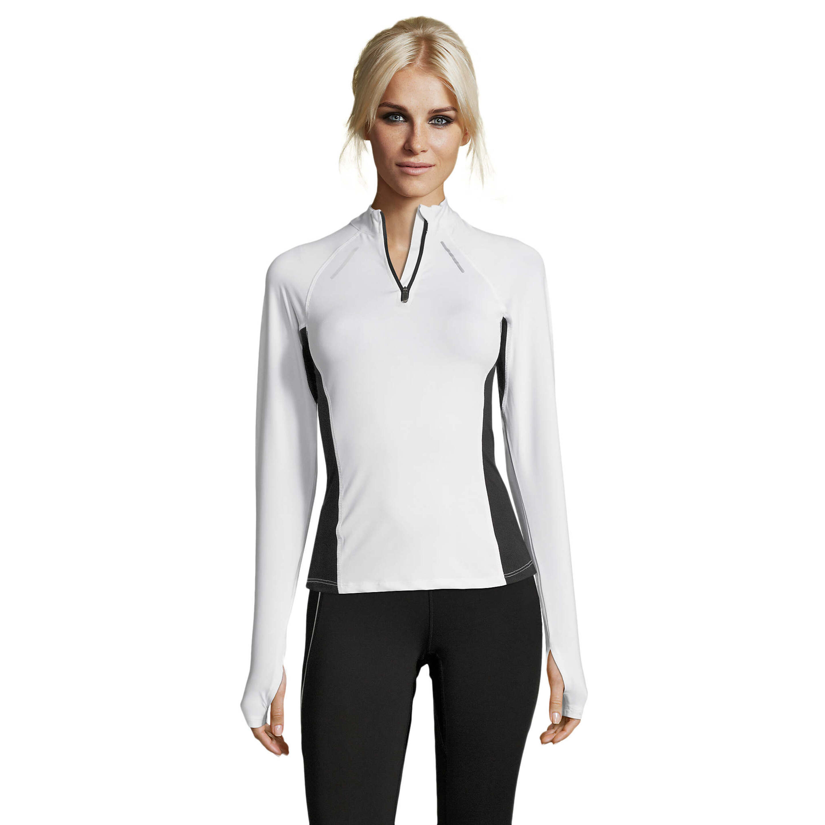 Camiseta Entallada Sols - Blanco - Running Mujer  MKP