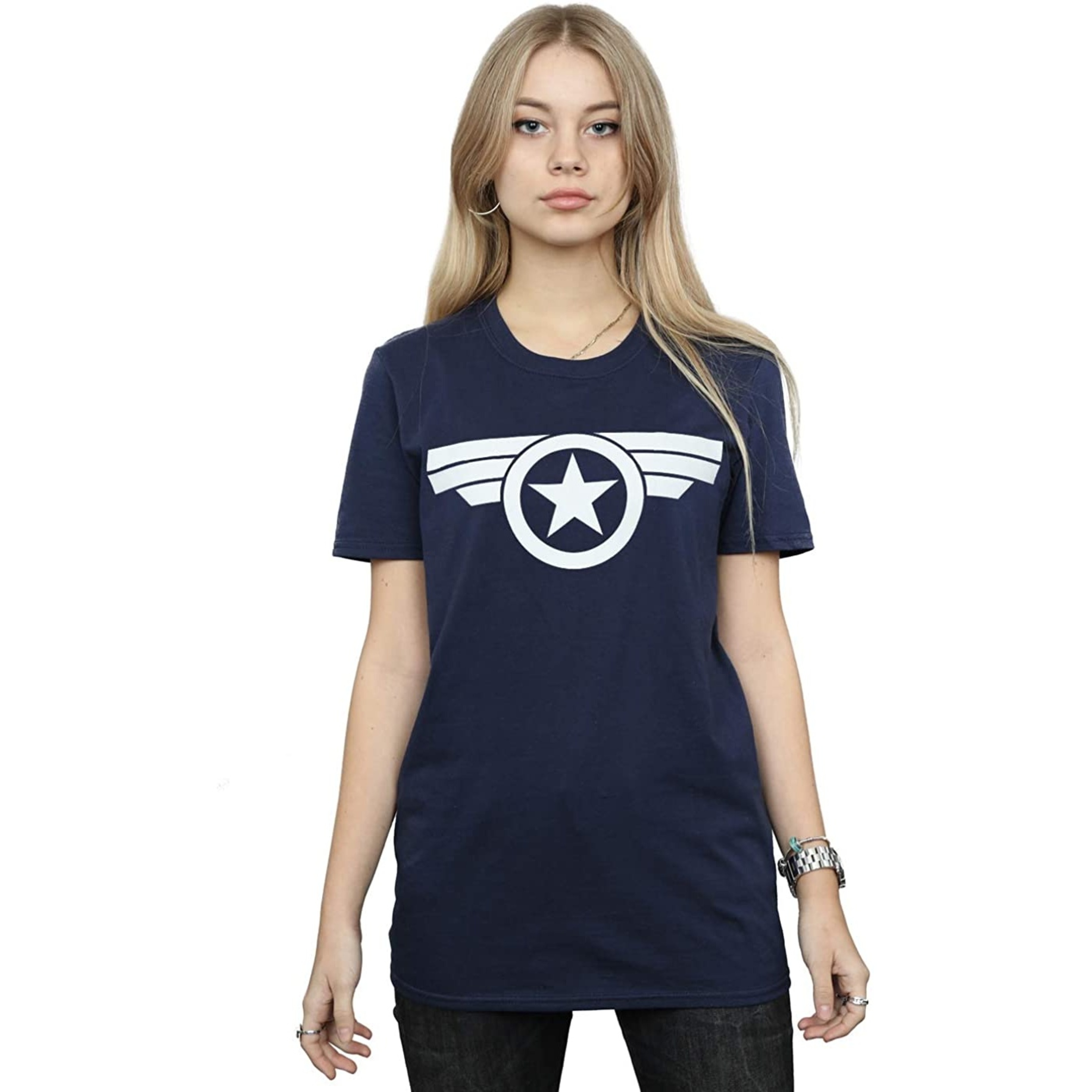 Camiseta Logo Captain America Super Soldier