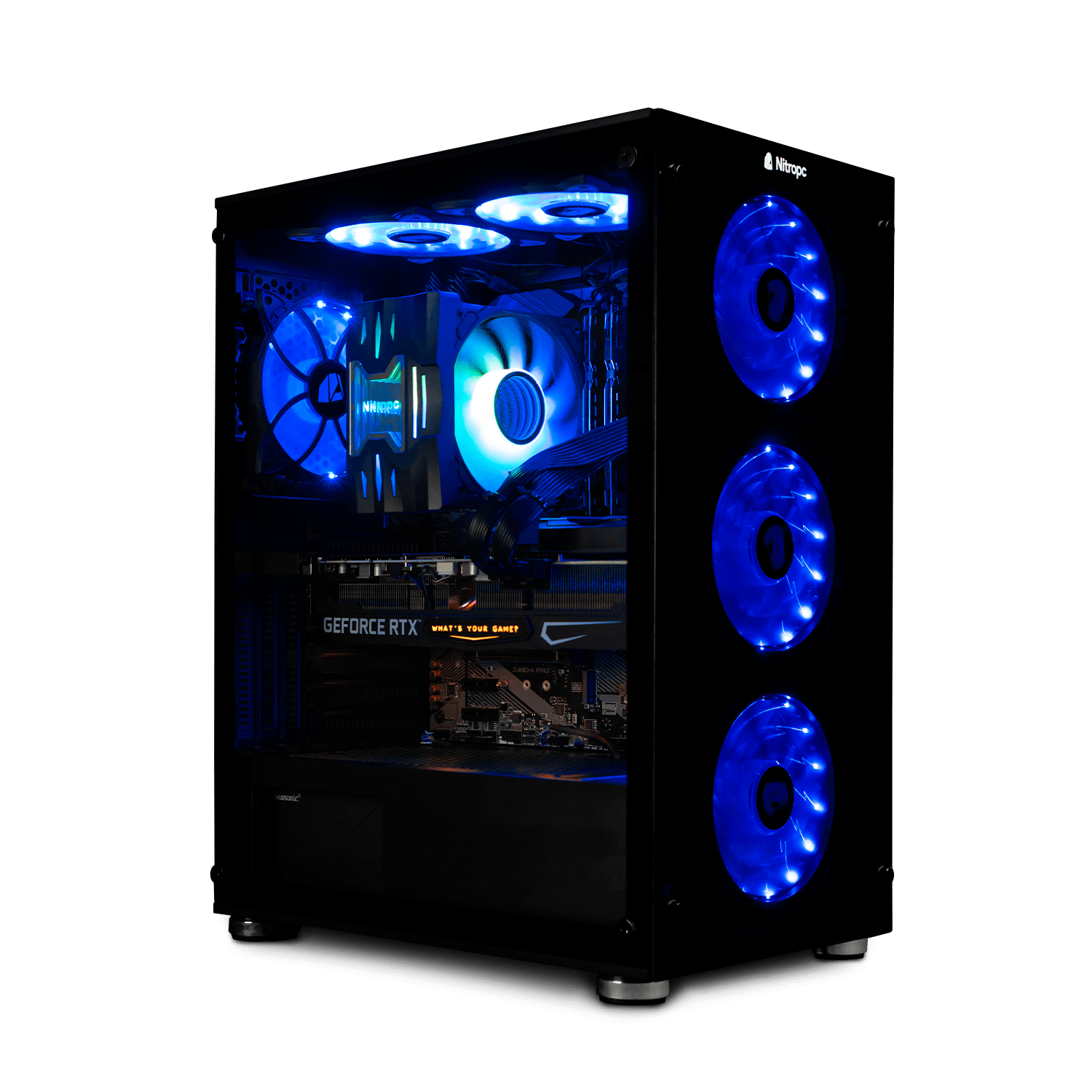 Pc Gaming Nitropc Extremo Silver  Intel I7-10700k, Rtx 2060, 16g Ram, 512g M2, 1tb Hdd  W10, Wi-fi