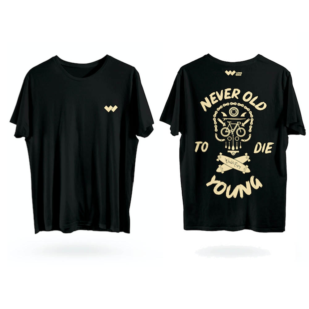 Camiseta Long Wave Never Too Old To Die Young