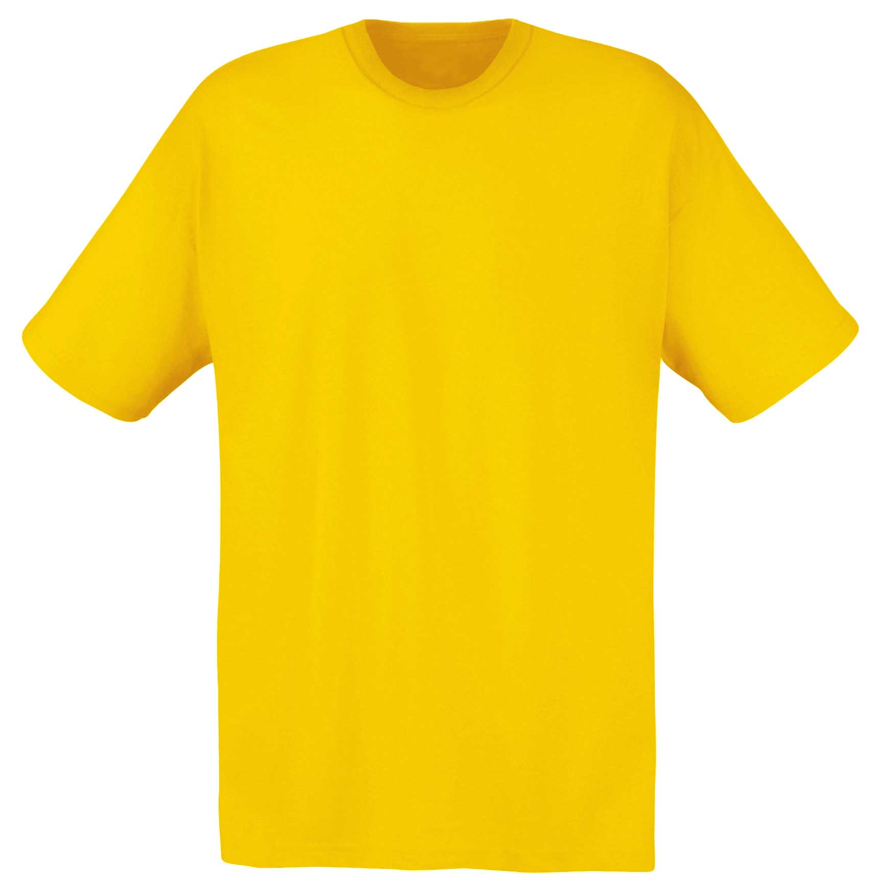 Camiseta Básica De Manga Corta De Calidad Fruit Of The Loom Original - amarillo - 