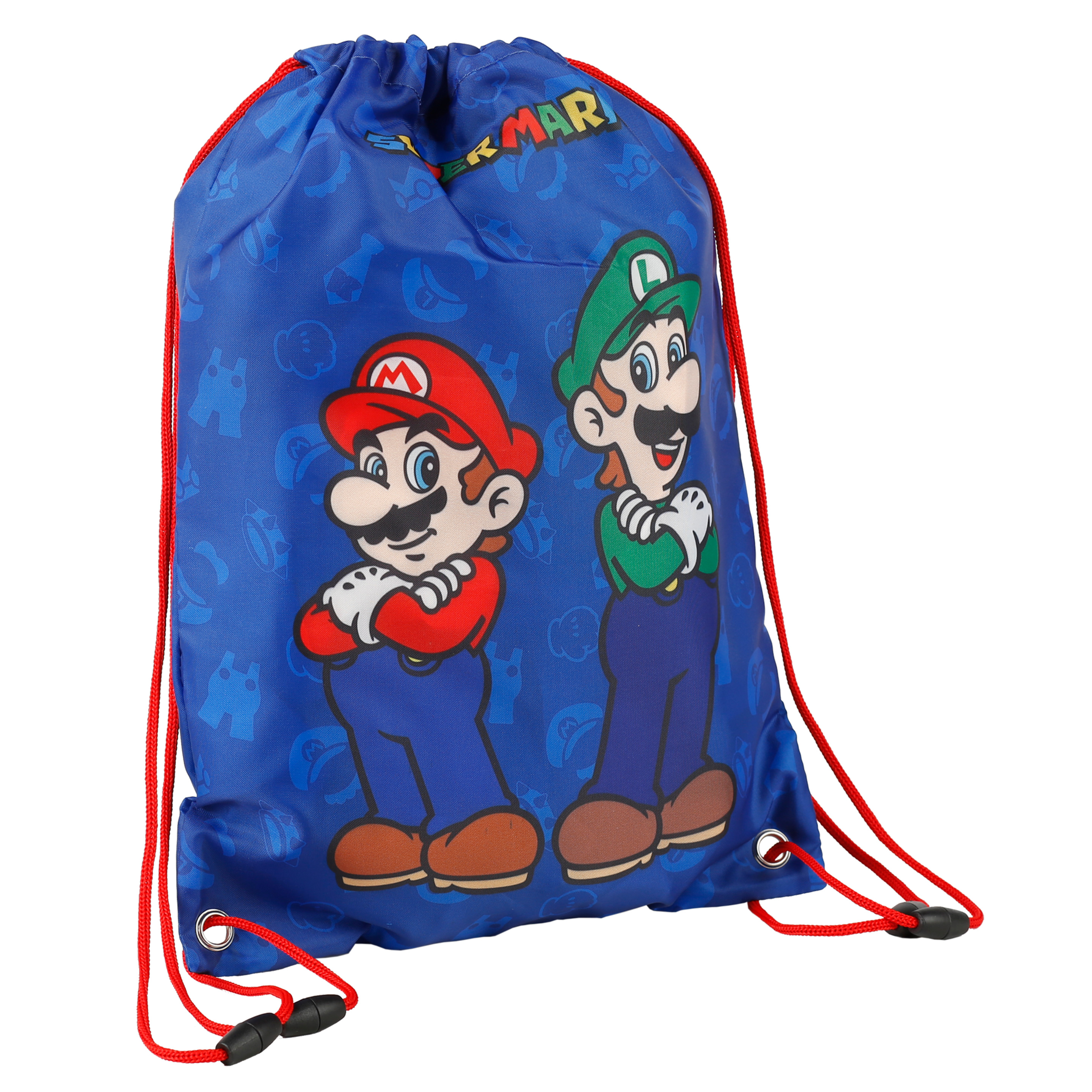 Supermario Mario Y Luigi Saquito - azul - 