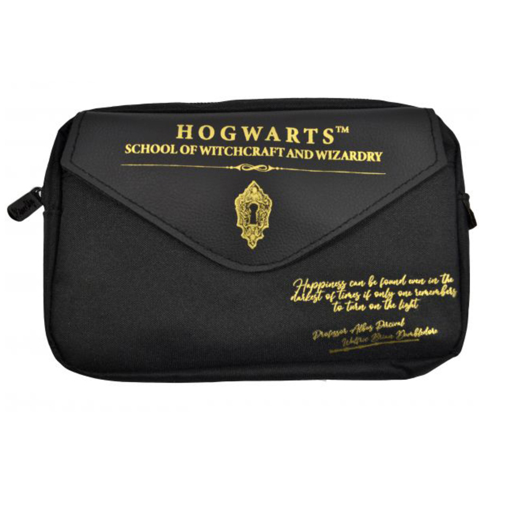 Estuche Diseño Hogwarts Harry Potter - negro - 
