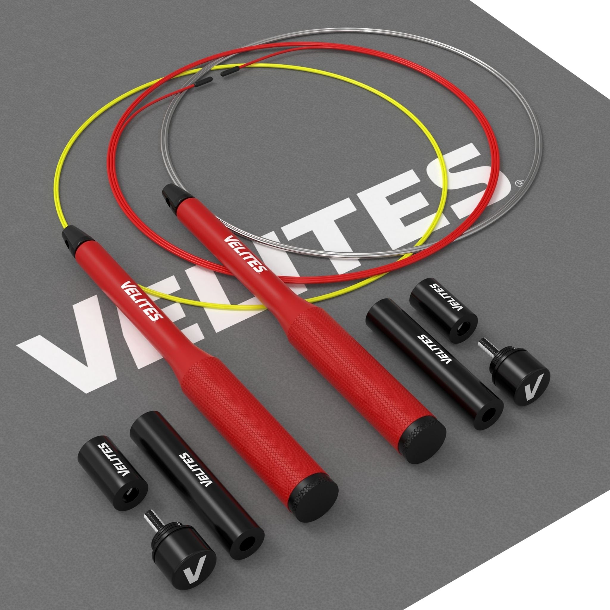 Pack Comba Fire 2.0 Velites + Lastres + Cables + Mat - rojo - 