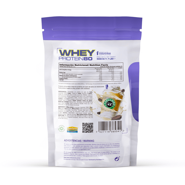 Whey Protein80 - 500g De Mm Supplements Sabor Capuchino