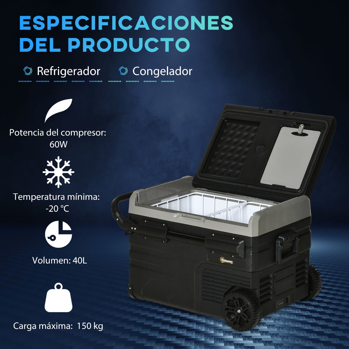 Nevera De Compresor Outsunny C00-034v90