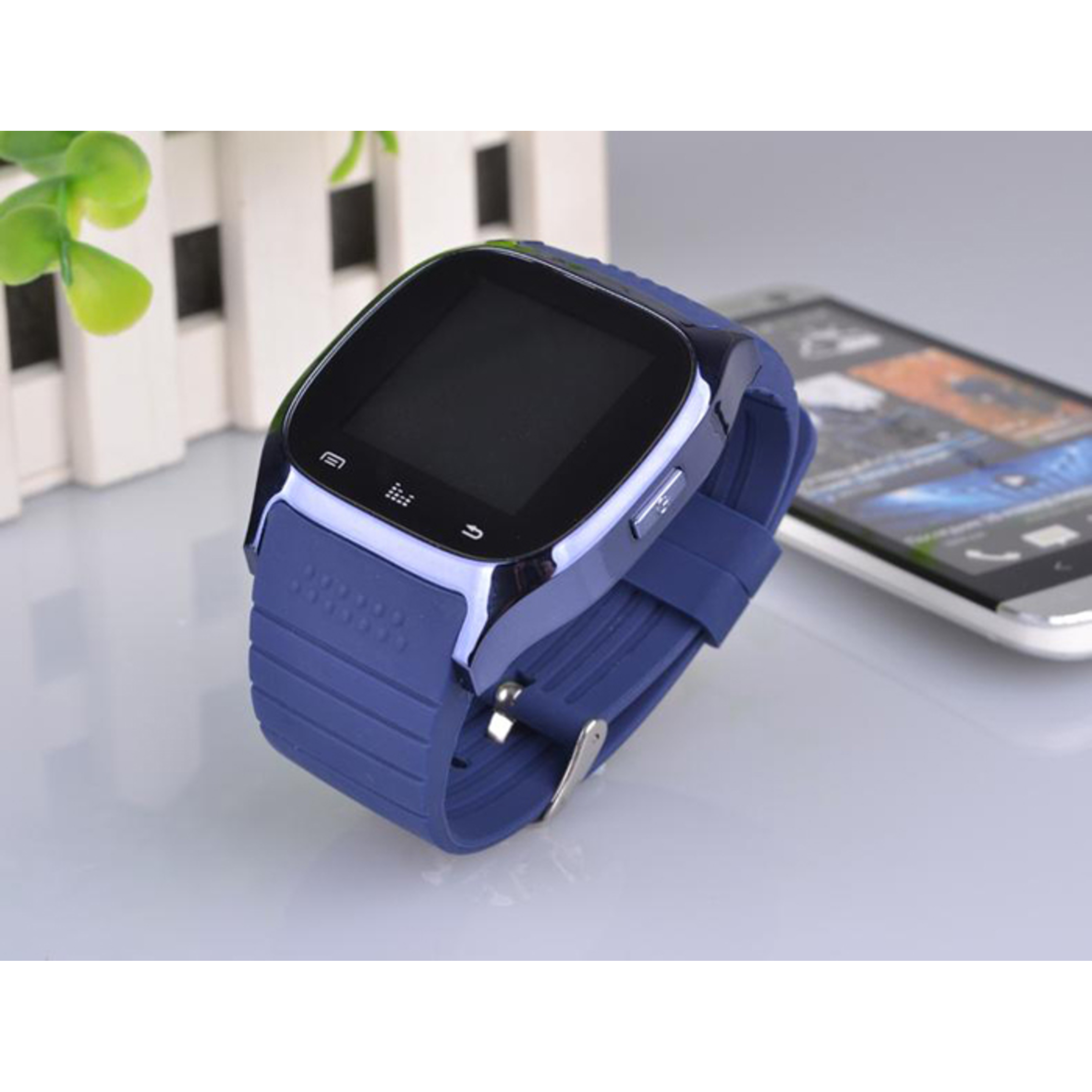 Smartwatch Sport M26 Bluetooth Azul