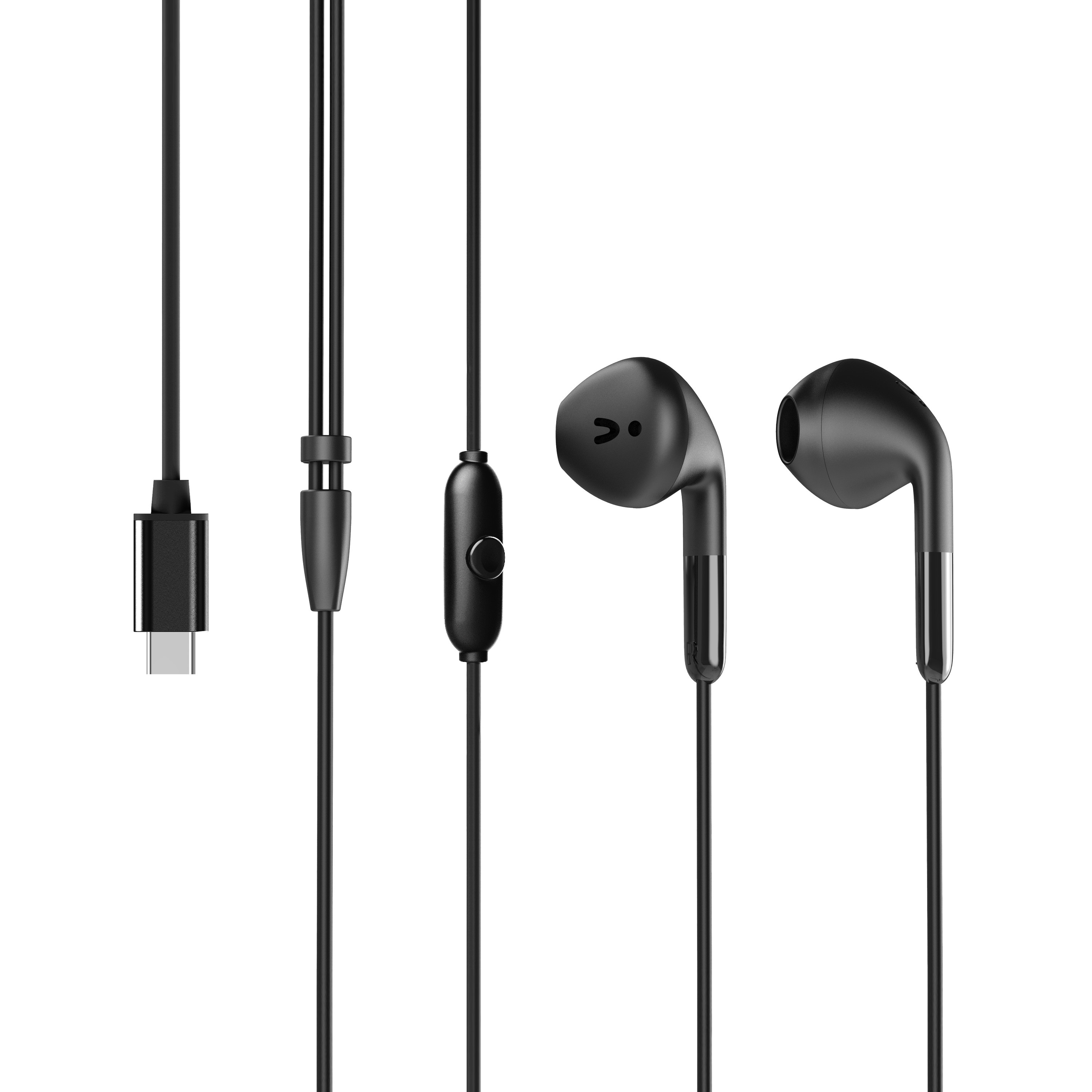 Auriculares Muvit For Charge Estéreo E58 Tipo C - negro - 
