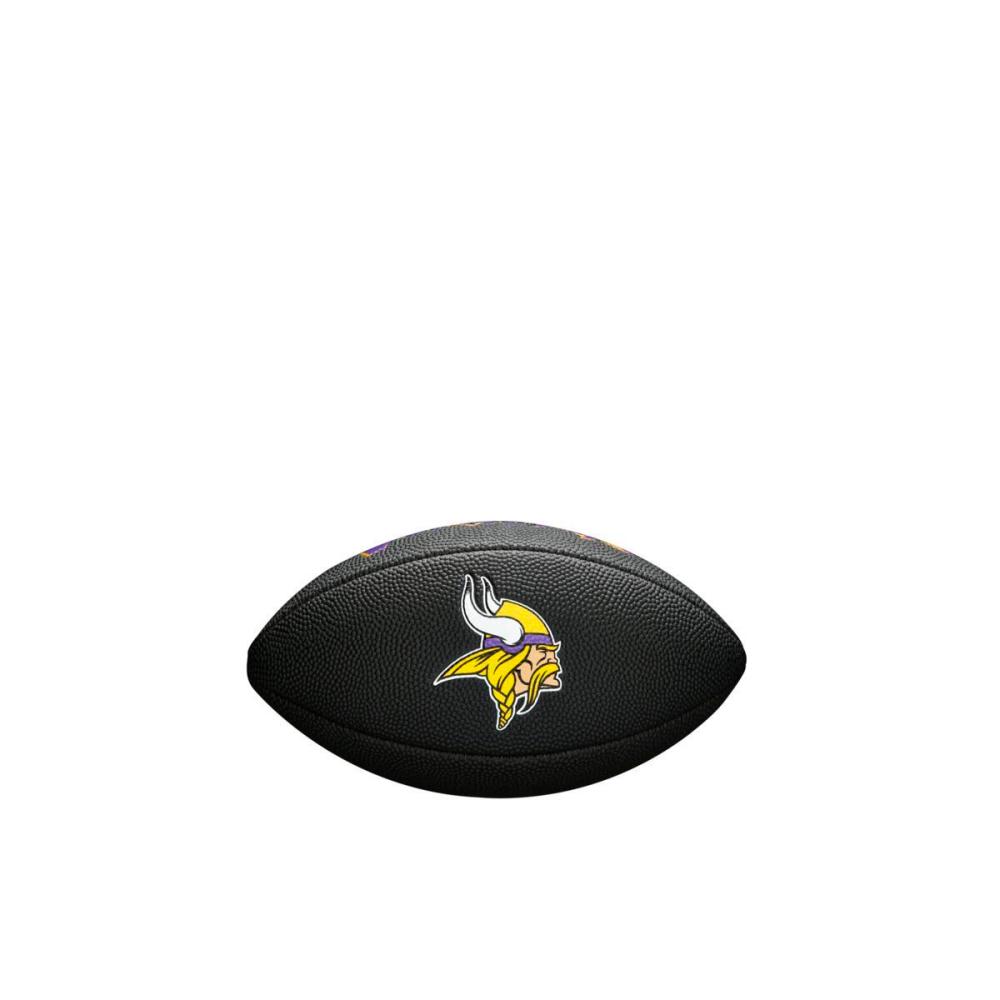 Mini Balón De Fútbol Americano Wilson Nfl Minnesota Vikings - negro - 