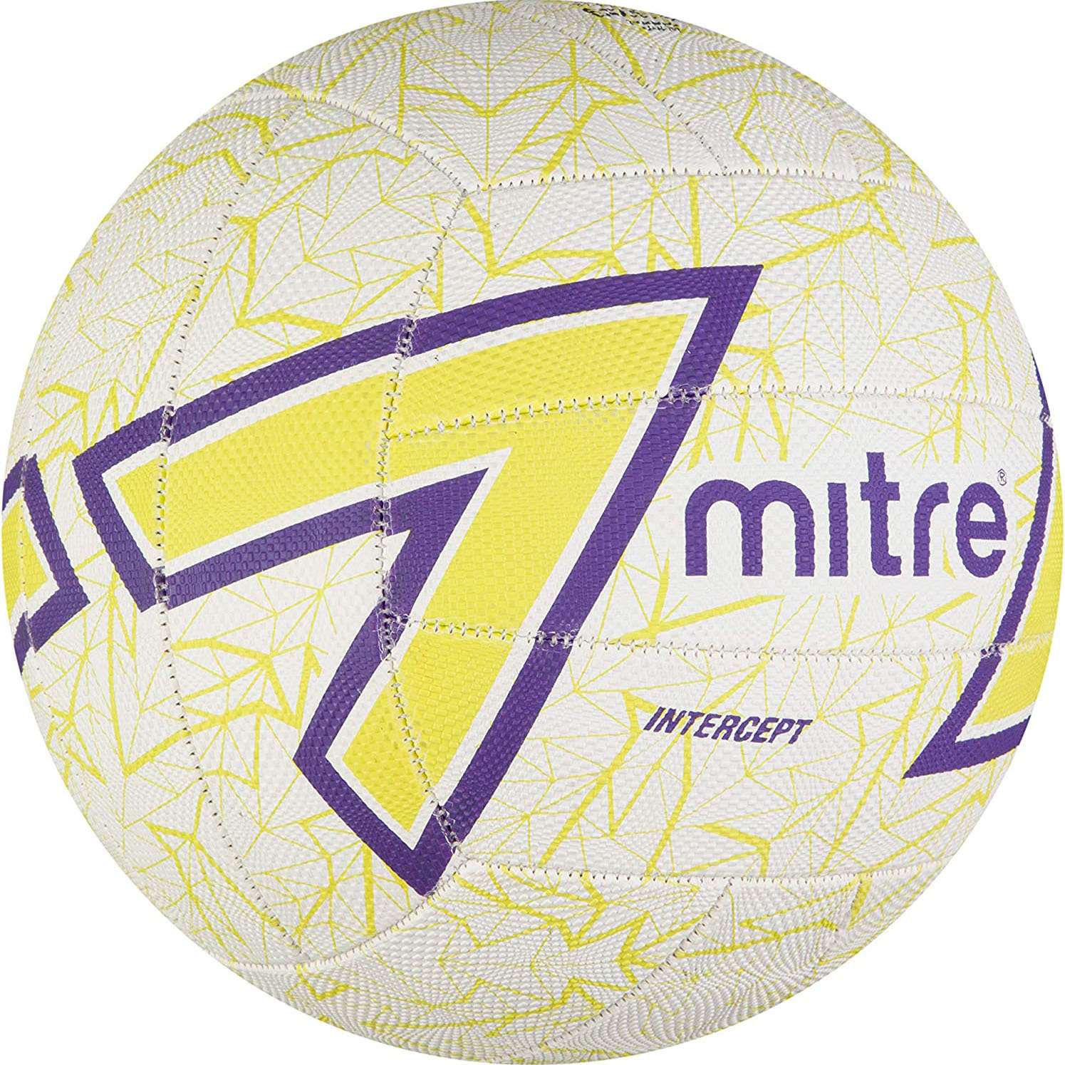 Ar Netball Mitre Intercept - Branco/Amarelo | Sport Zone MKP