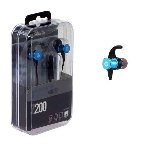 Auricular + Micrófono Z200 In-ear Jack 3.5 Mm Coolsound - azul - 
