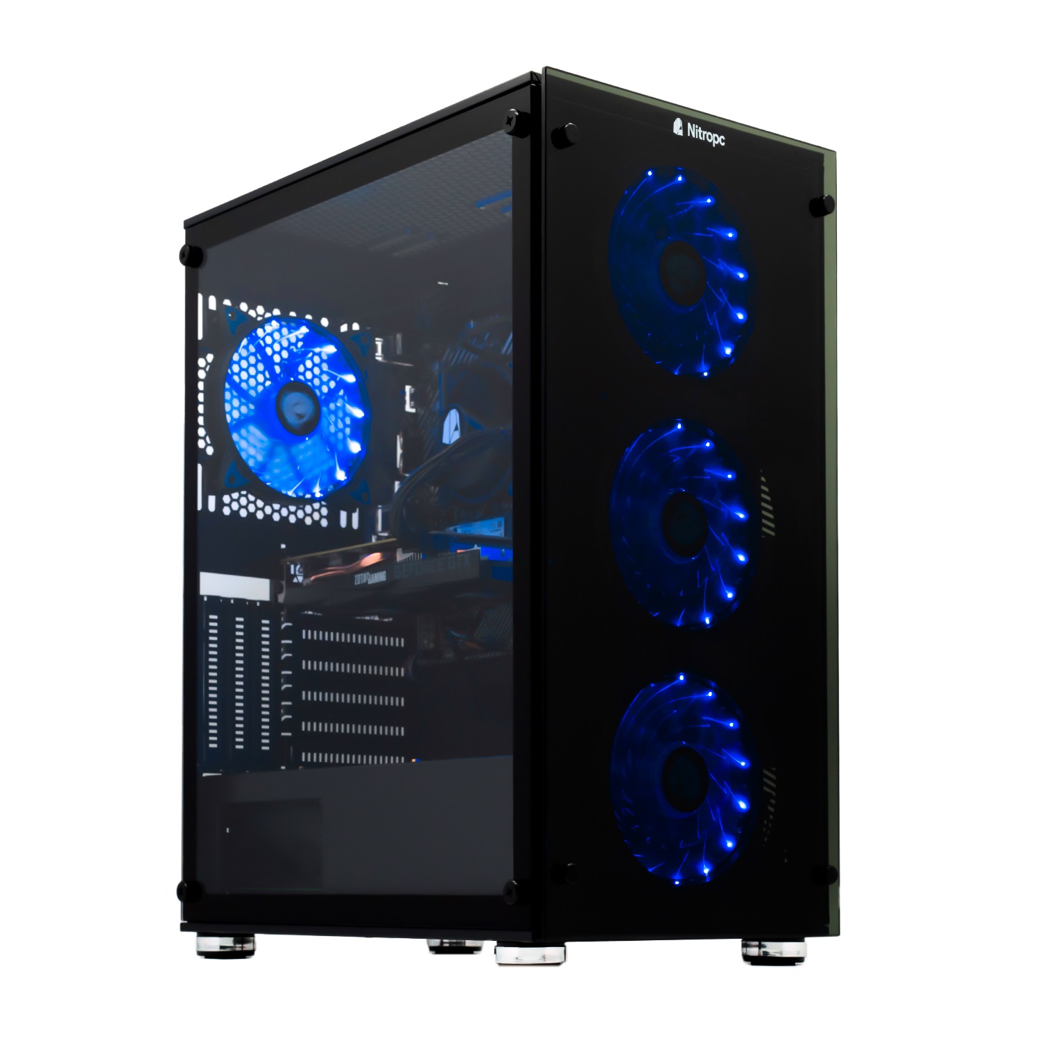 Pc Gaming Nitropc Avanzado Gold - Ryzen 5600g, Gtx 1650 4g, 16g Ram, 512g M.2, 1tb Hdd - W11, Wi-fi