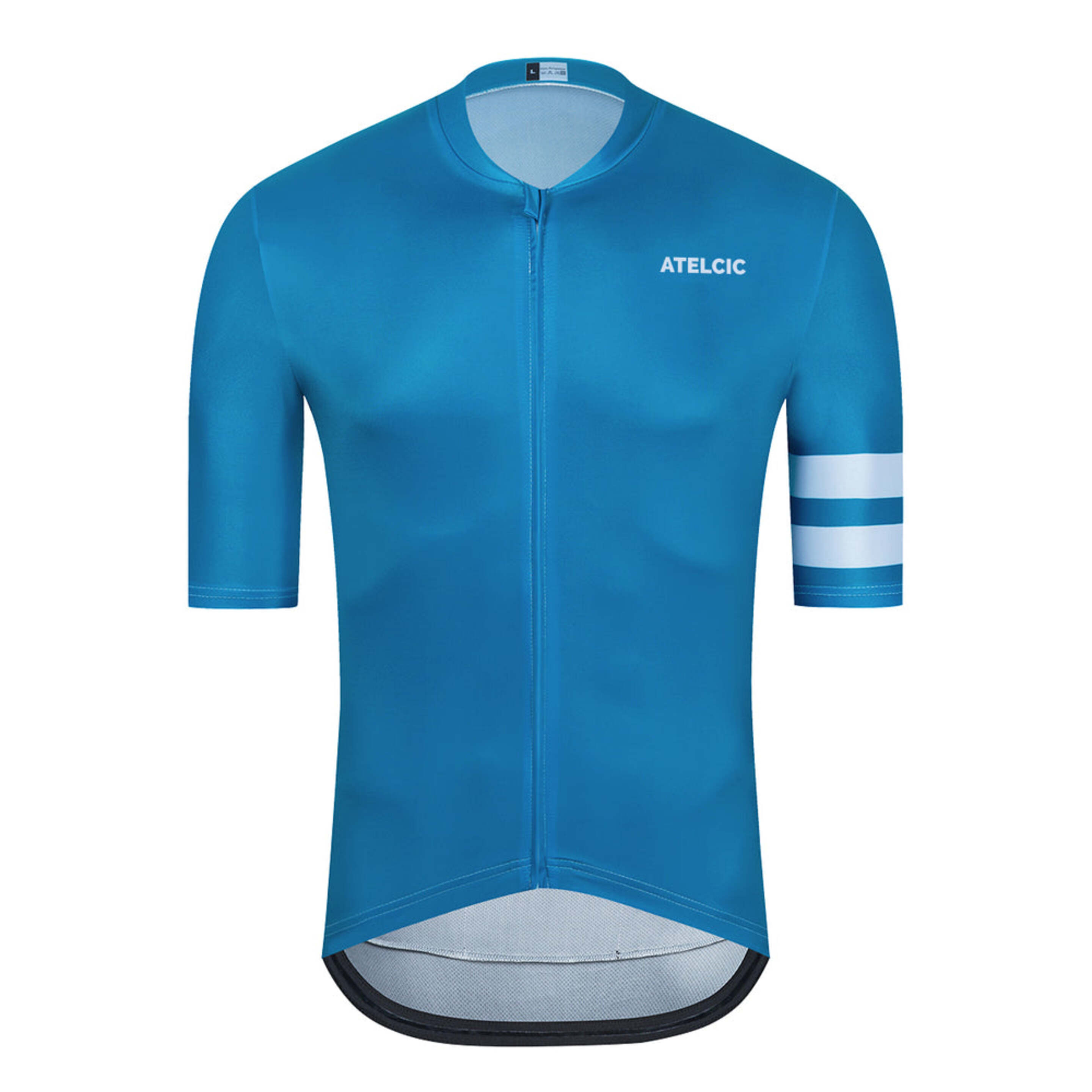 Maillot Manga Corta Ciclismo Atelcic Hiems Narius P33 - Azul - Material Ligero Y Transpirable  MKP