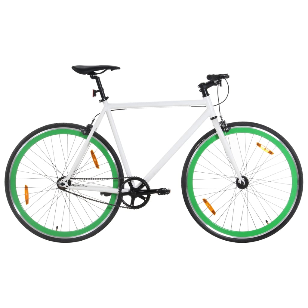 Bicicleta De Piñón Fijo Vidaxl Con Buje Flipflop 700c 55 Cm - verde - 