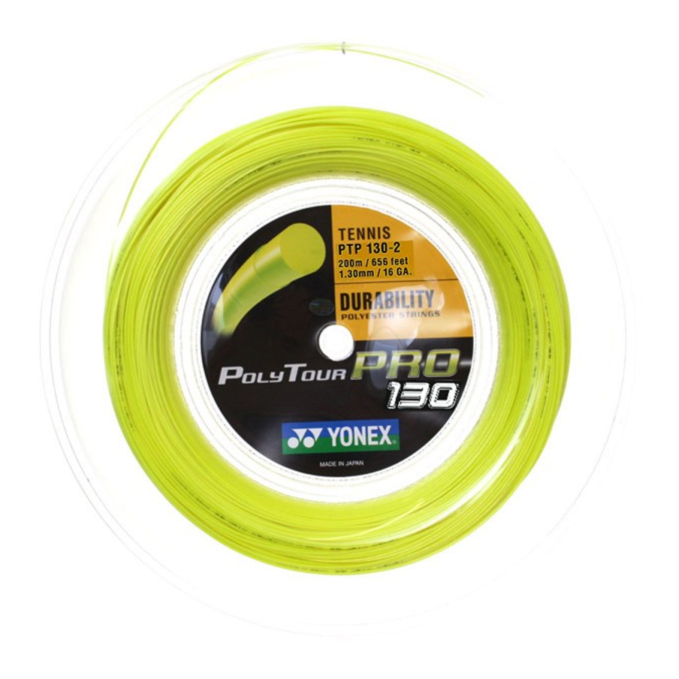 Cordaje Yonex Polytour Pro 130 - amarillo-fluor - 