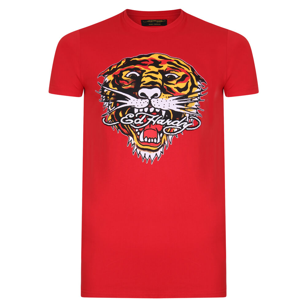 Camiseta Ed Hardy Tiger Mouth Graphic T-shirt