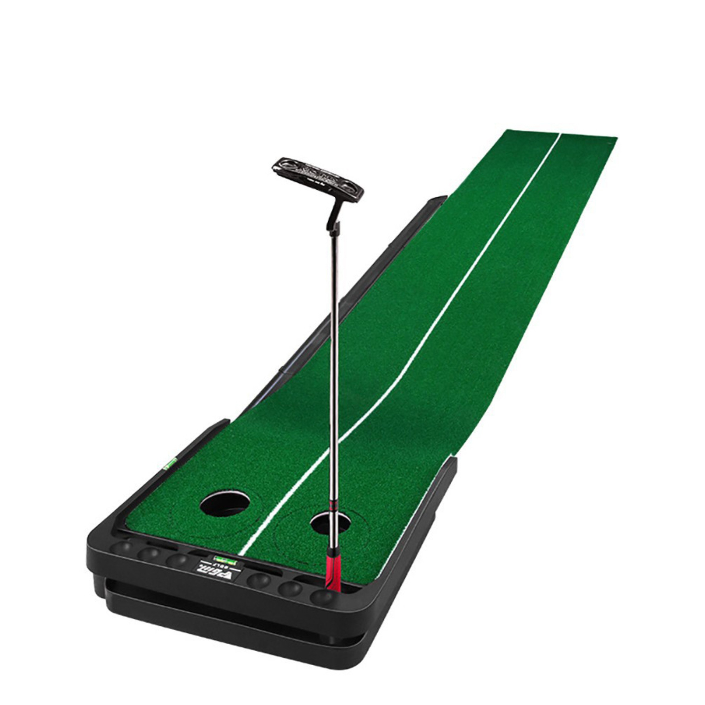 Golf Putting Trainer Pmg Com Inclinação Editável E Offsets Trainer Pro - verde-negro - 