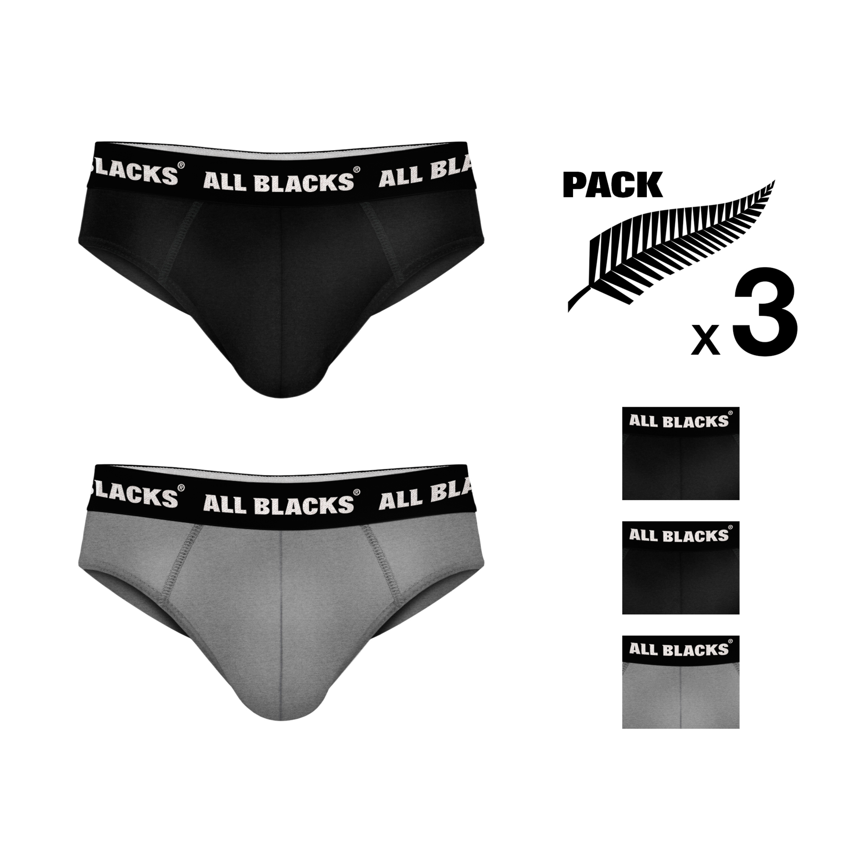 Calzoncillos All Blacks (Pack 3)