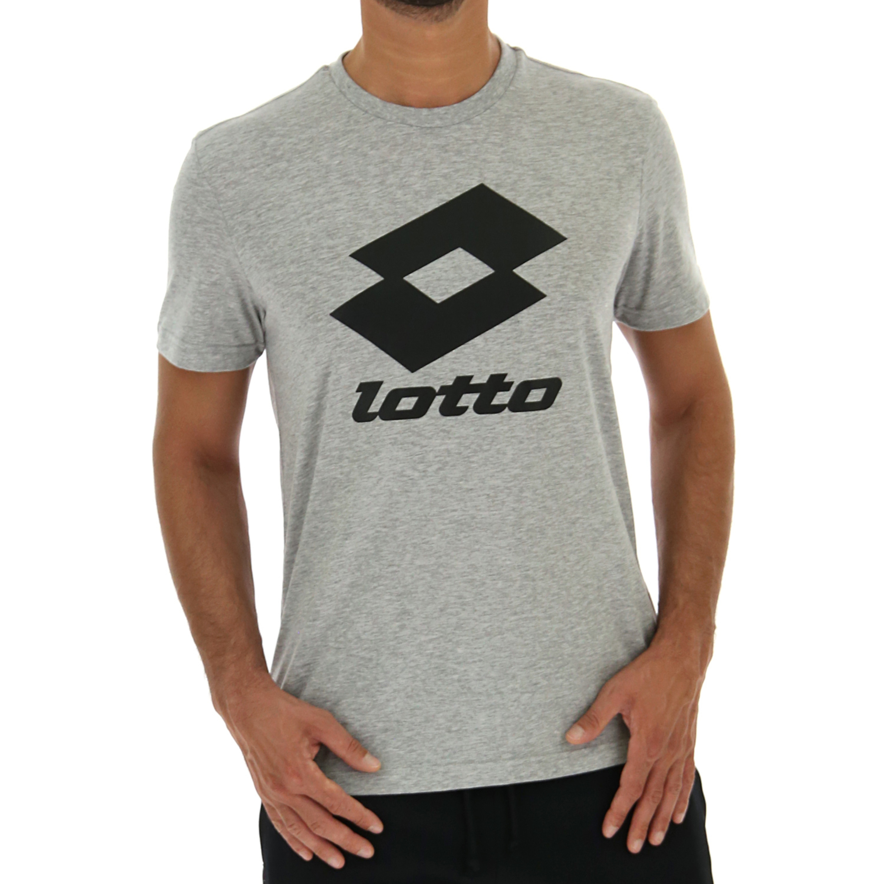 Camiseta De Manga Corta Lotto  Smart Ii Tee Mel Js - Gris  MKP