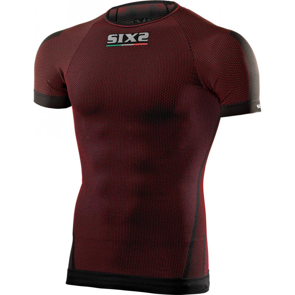 Camiseta Tecnica Carbon Underwear Sixs Ts1 - rojo-negro - 