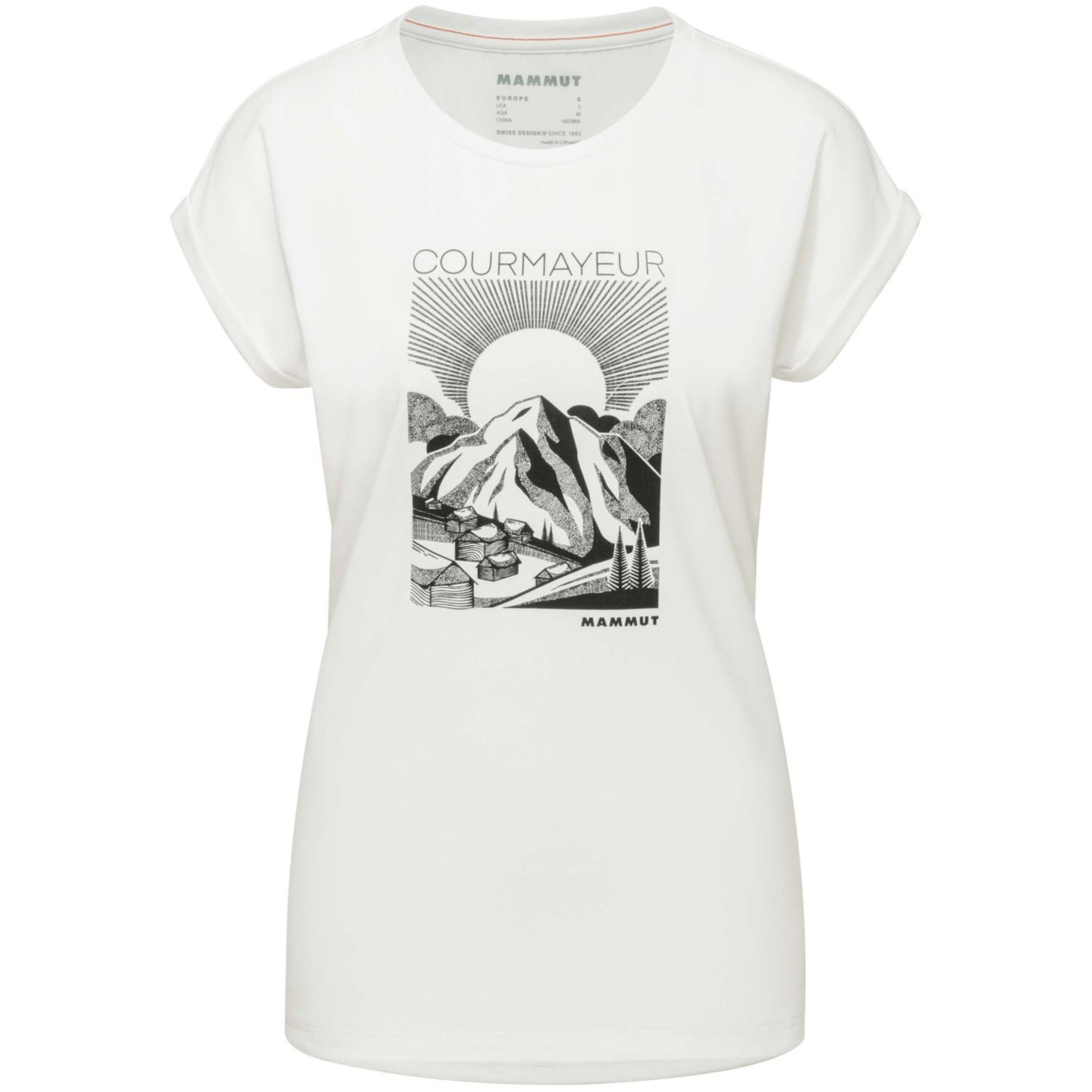 Camiseta Mammut Mountain Courmayeur - blanco - 