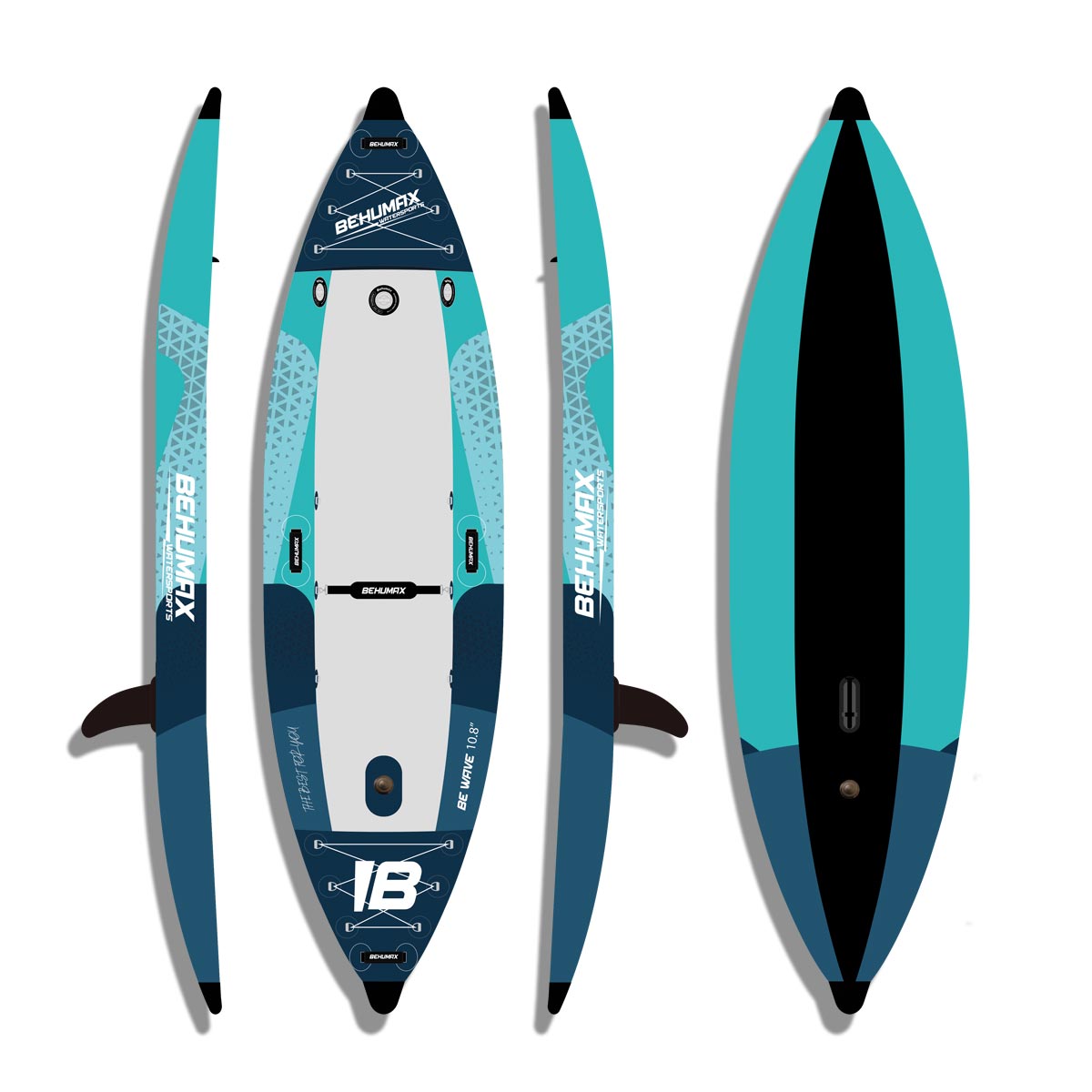 Kayak Hinchable Be Wave Kayak 10.8 - azul-verde - 