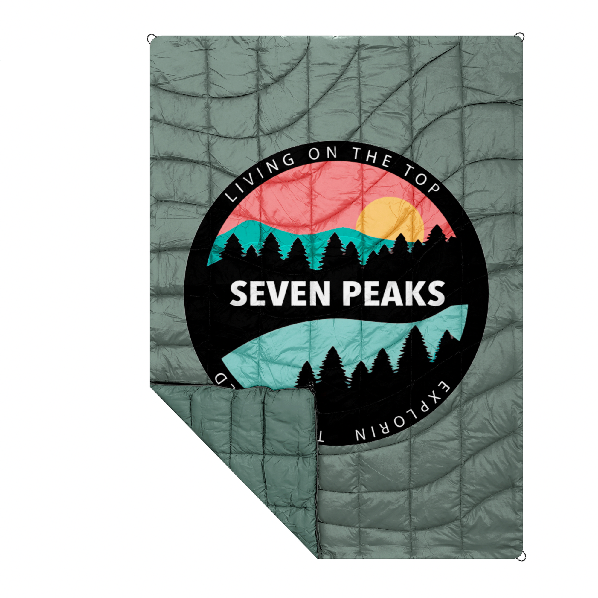 Manta Camper Seven Peaks (Individual) - azul-claro - 