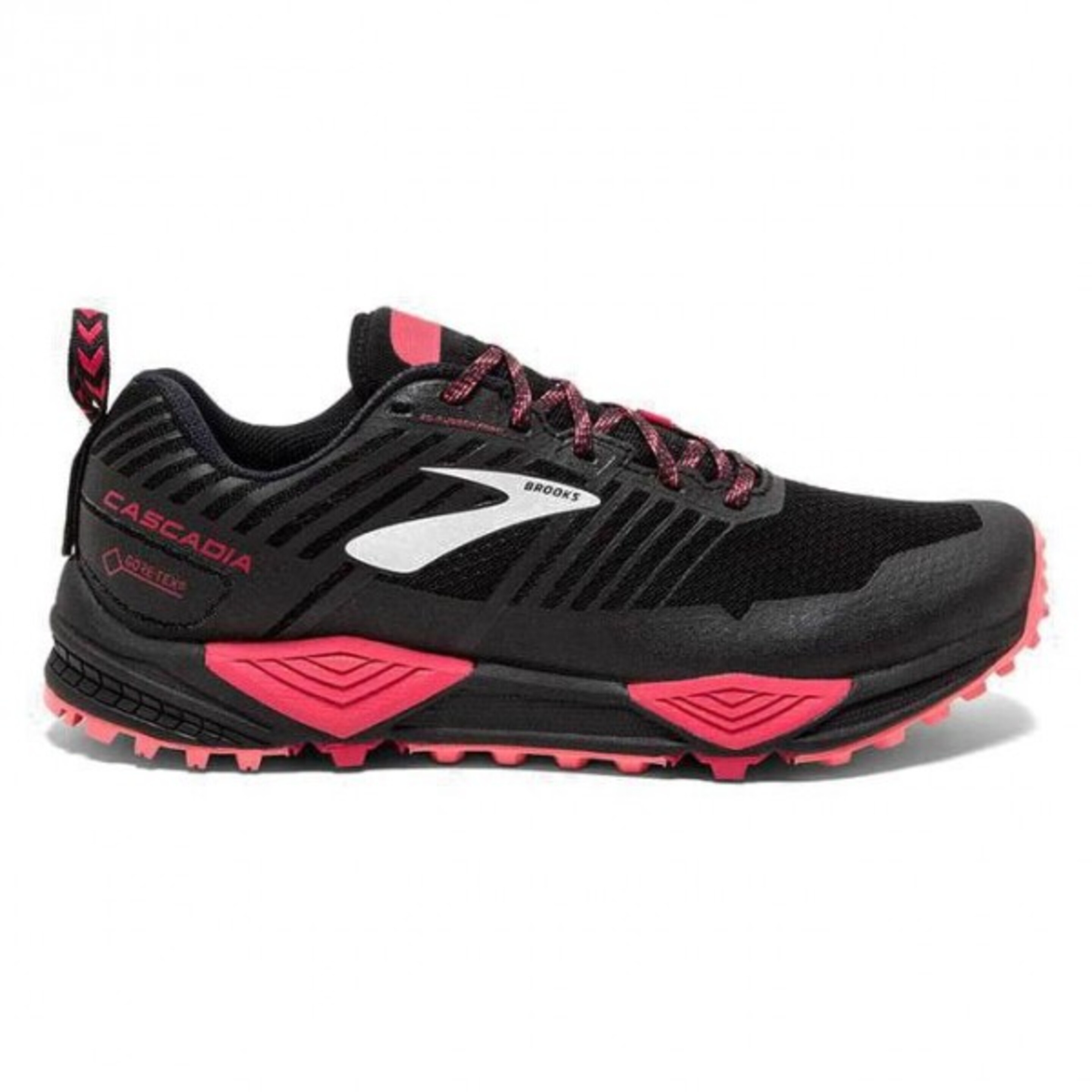 Zapatilla Mujer Brooks Cascadia 13 Gtx Negro/rosa