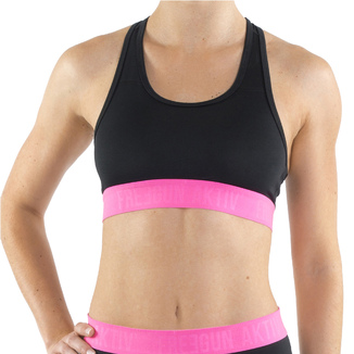 Top Deportivo Freegun Aktiv Para Mujer Negro Rosa Sprinter MKP