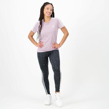 camiseta adidas 3 stripes mujer