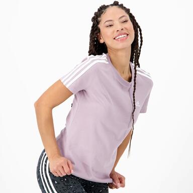 camiseta adidas 3 stripes mujer
