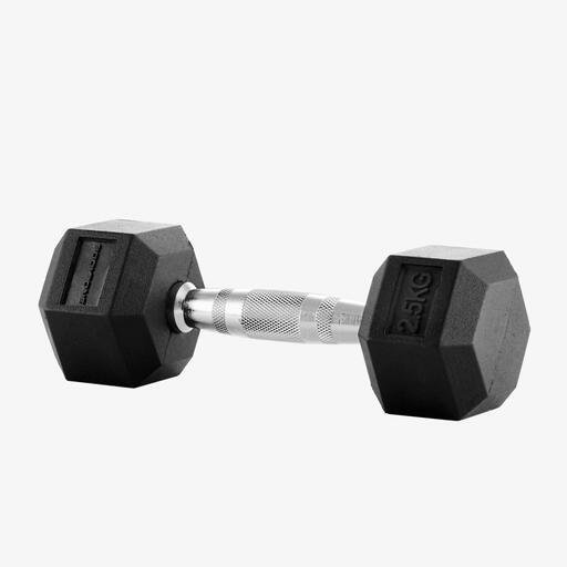 Mancuernas Hexagonales Bodytone 2 5 Kg Negro Pesas Sprinter MKP