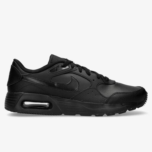 Nike negras de online cuero