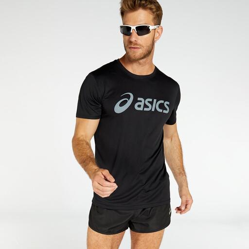Asics Core Negro Camiseta Running Hombre Sprinter