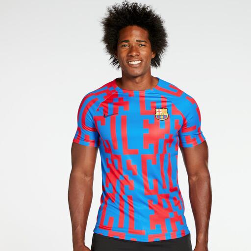 Camiseta Barcelona Entrenamiento Azul Hombre Sprinter