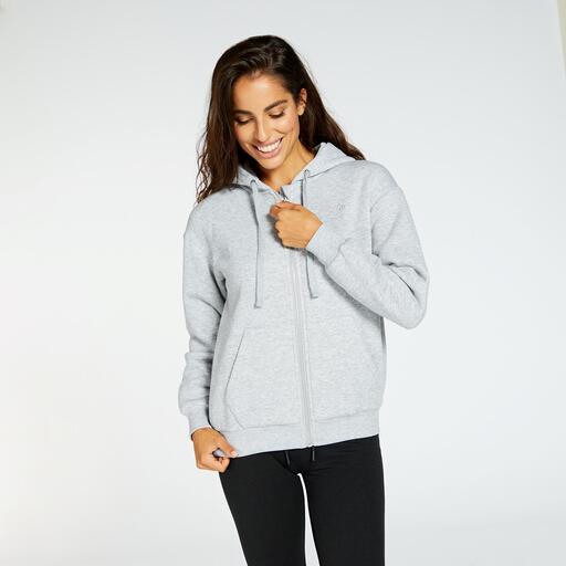 Up Basic Gris Sudadera Capucha Mujer Sprinter