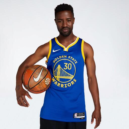 Nike S Curry GSW - Azul - Camiseta Baloncesto Hombre